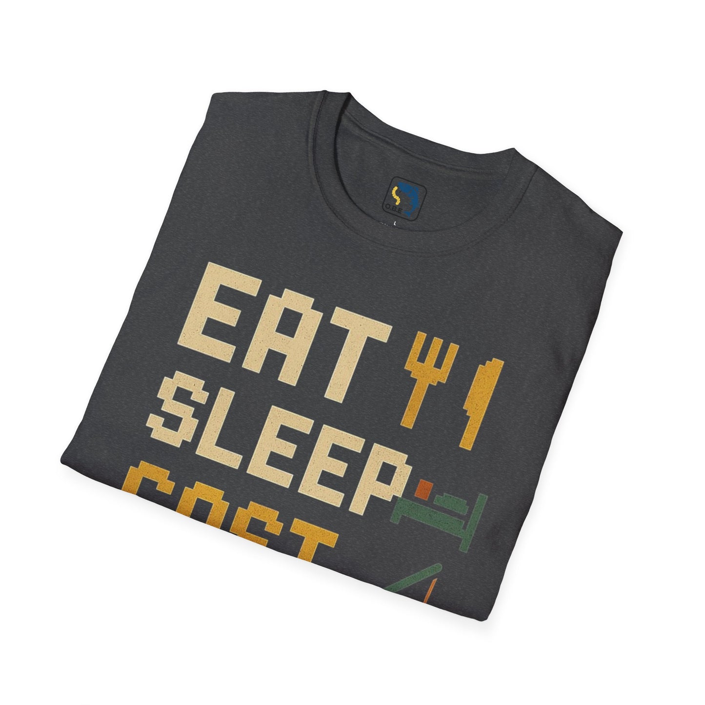 Eat, Sleep, Cast, Repeat Unisex Softstyle T-Shirt