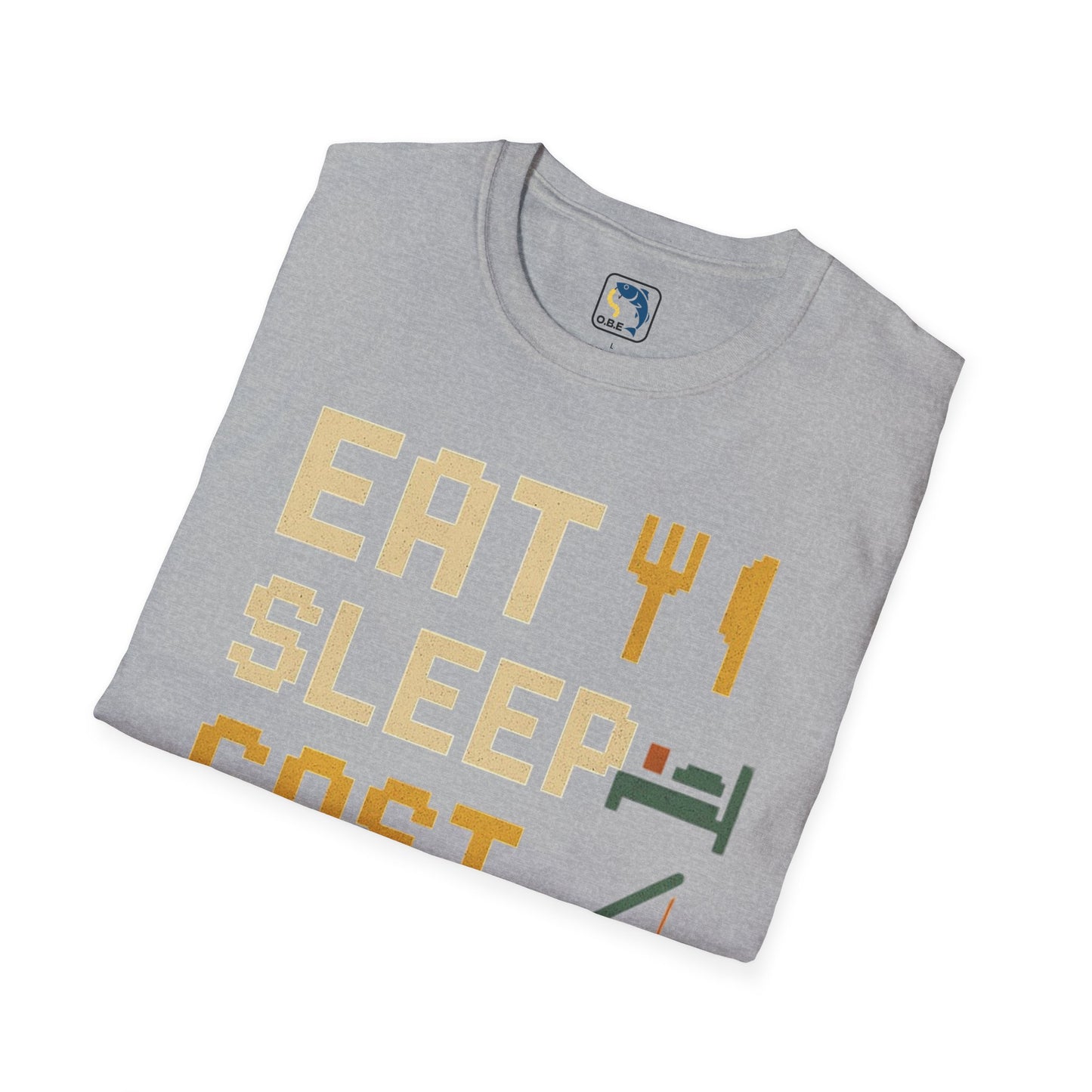 Eat, Sleep, Cast, Repeat Unisex Softstyle T-Shirt