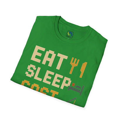 Eat, Sleep, Cast, Repeat Unisex Softstyle T-Shirt