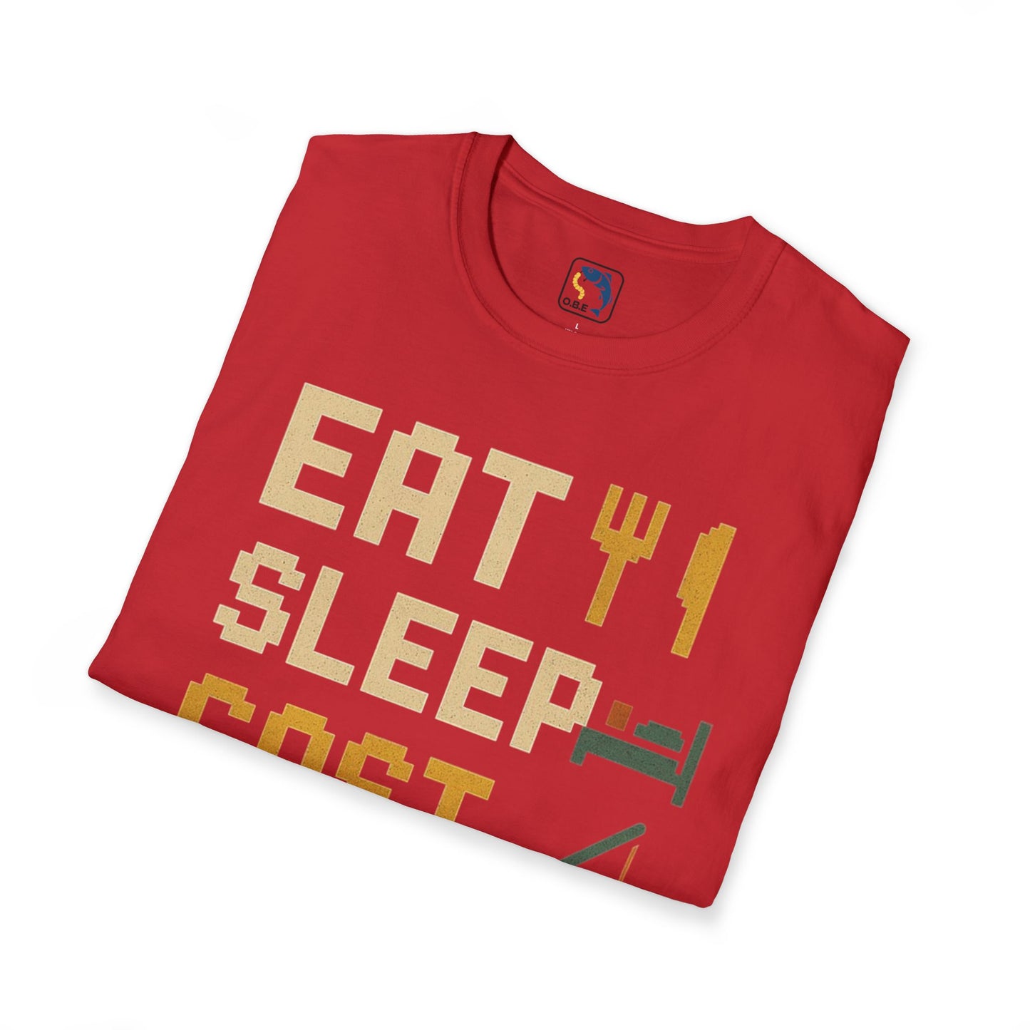 Eat, Sleep, Cast, Repeat Unisex Softstyle T-Shirt