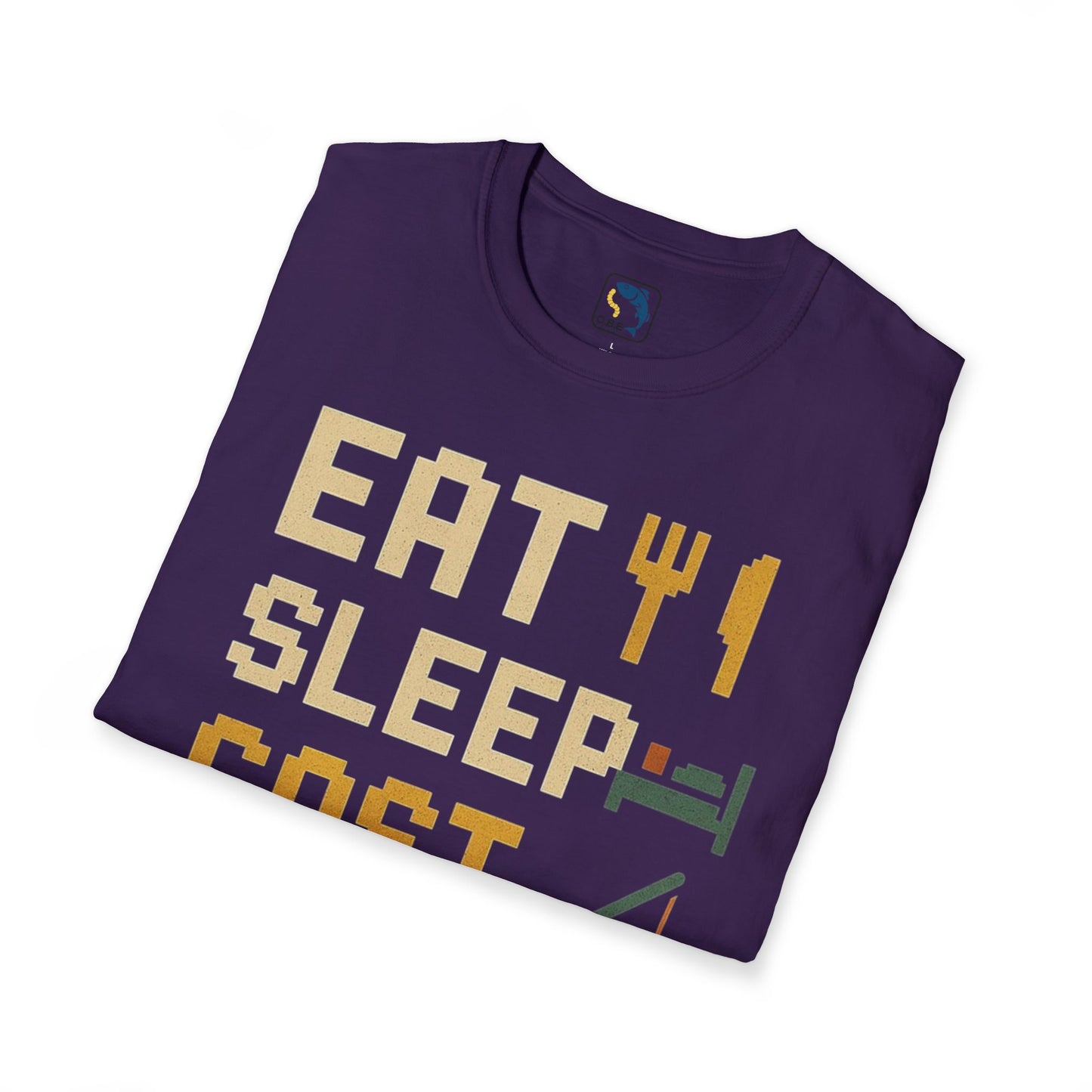 Eat, Sleep, Cast, Repeat Unisex Softstyle T-Shirt