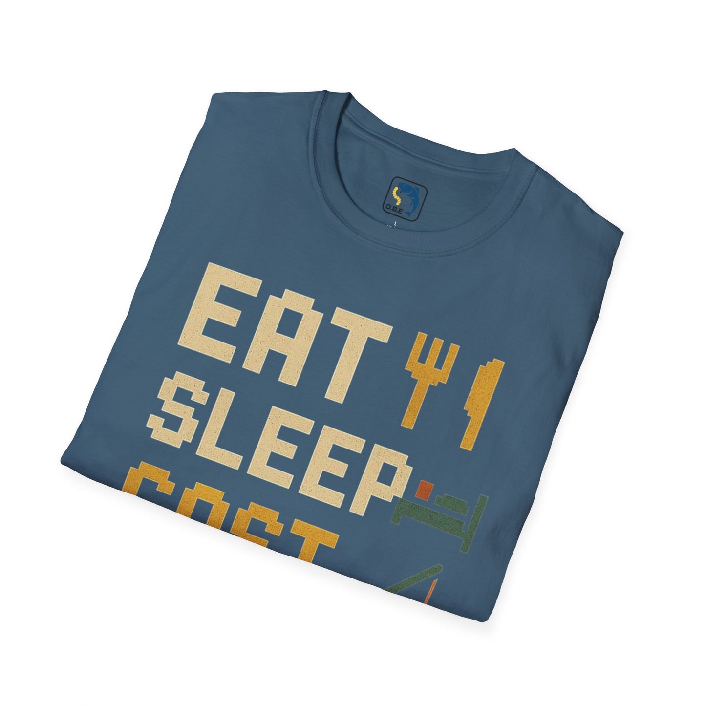 Eat, Sleep, Cast, Repeat Unisex Softstyle T-Shirt