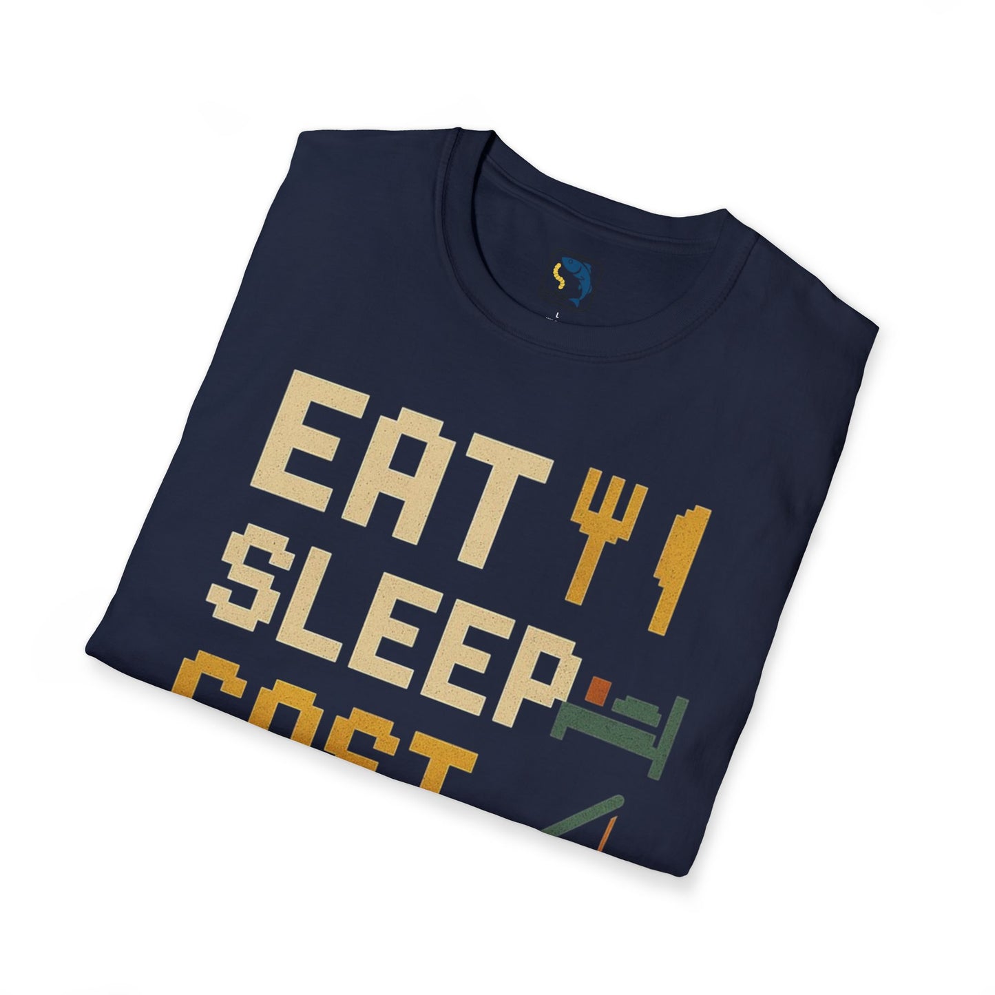 Eat, Sleep, Cast, Repeat Unisex Softstyle T-Shirt