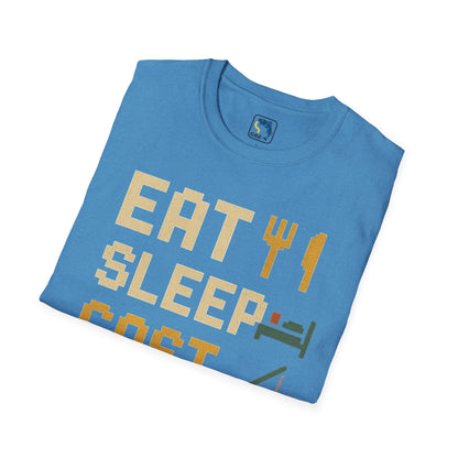 Eat, Sleep, Cast, Repeat Unisex Softstyle T-Shirt