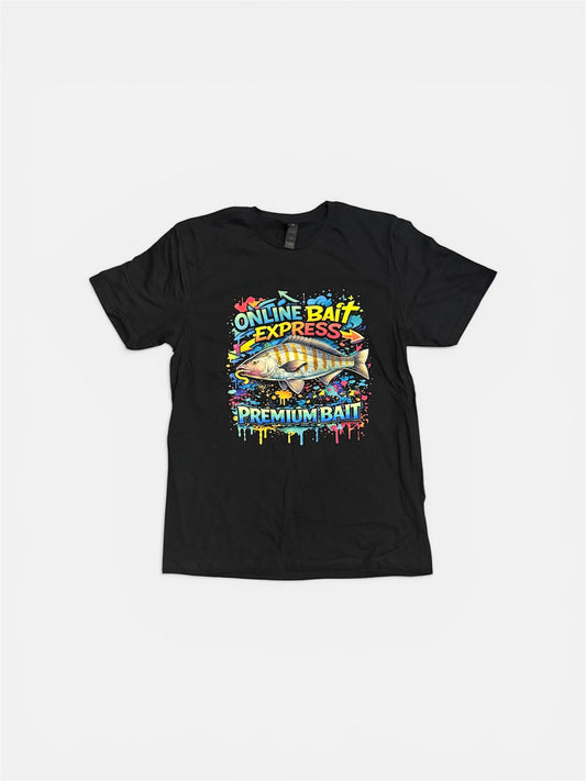 O.B.E Premium Bait Black Tee (G640 Softstyle)